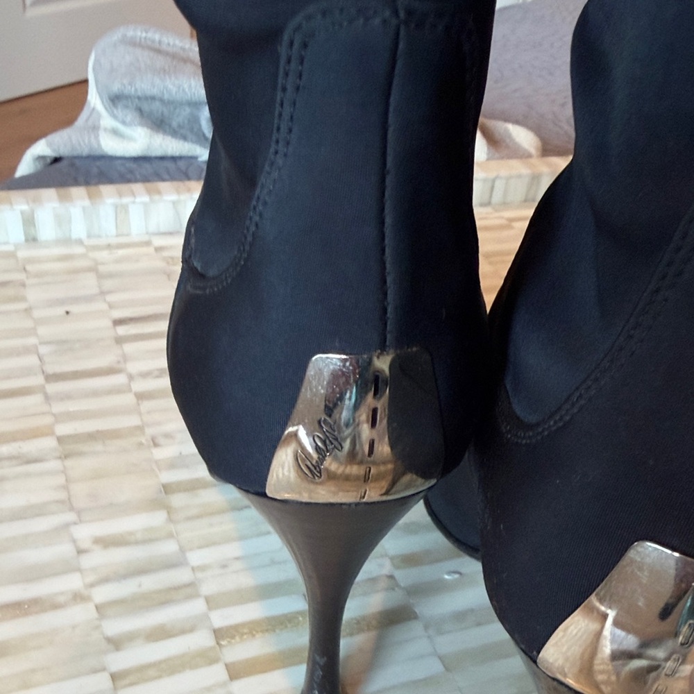 Donald Pliner black Knee-High Stiletto Boots - Picture 3 of 5